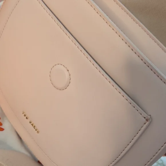 Ted Baker Pink and Cream Crossbody Bag - Picture 7 of 8